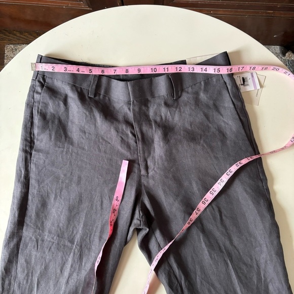 Cubavera Men’s Linen Slim Straight Dress Pant Gray 32x32 New Lightweight - Picture 6 of 9